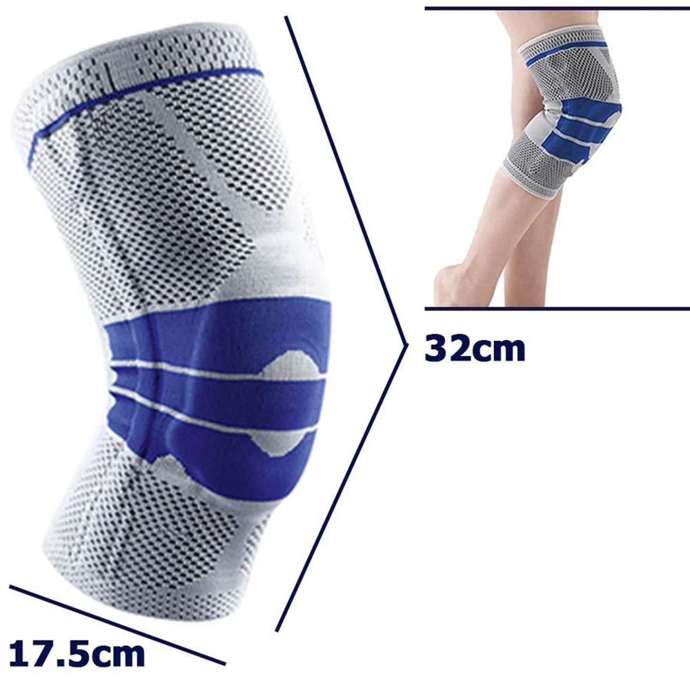 COPPIA SUPPORTO TUTORE PER GINOCCHIO PROTEZIONE ALLENAMENTO FIRNESS SPORT BLU - TrAdE Shop Traesio
