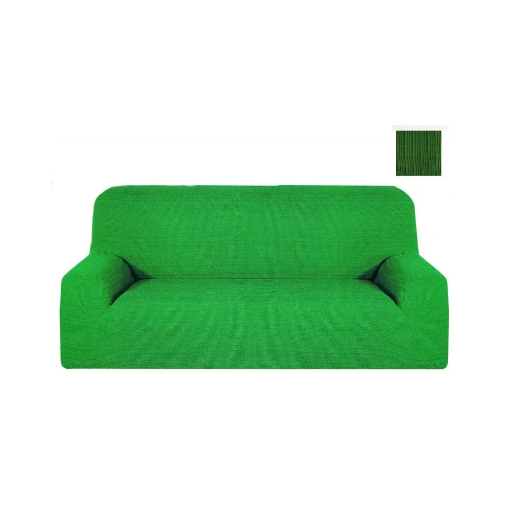 COPRI DIVANO 2 POSTI VERDE ESTENDIBILE DA 110 A 150 CM TESSUTO ELASTICIZZATO - TrAdE Shop Traesio