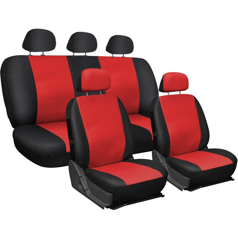COPRI SEDILI COPRISEDILI UNIVERSALI PER TUTTE LE AUTO BICOLORE ROSSO E NERO - TrAdE Shop Traesio