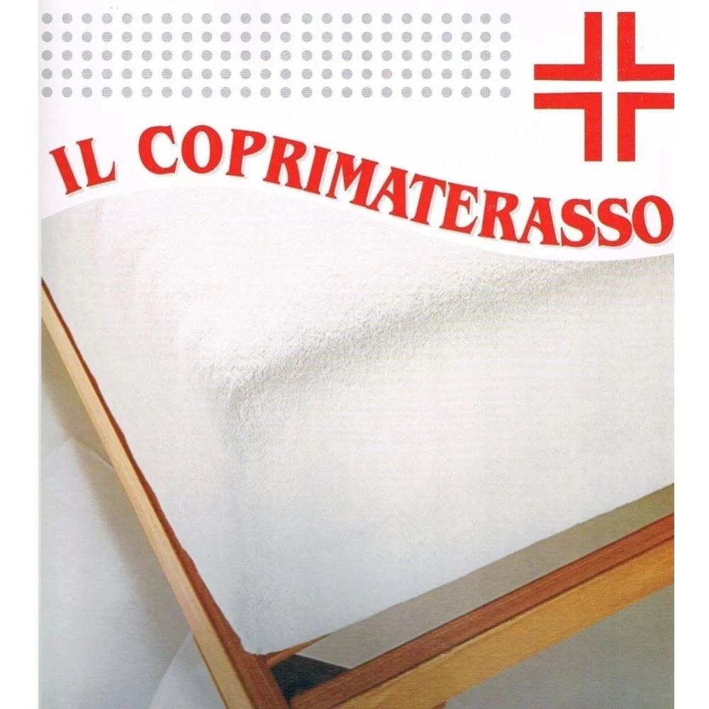 COPRIMATERASSO IMPERMEABILE 1 PIAZZA E MEZZA CON ANGOLI ELASTICI 130X195CM - TrAdE Shop Traesio