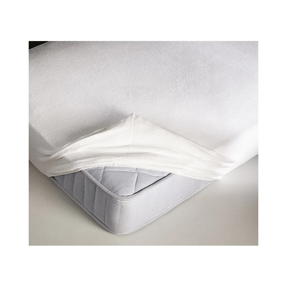COPRIMATERASSO LISCIO SALVAMATERASSO SPUGNA CON ANGOLI ELASTICIZZATI 135X200CM - TrAdE Shop Traesio