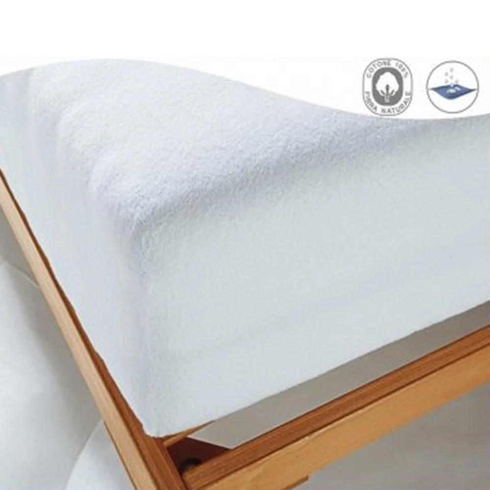 COPRIMATERASSO SANITARIO IMPERMEABILE 1 PIAZZA CON ANGOLI ELASTICI 90X195CM - TrAdE Shop Traesio