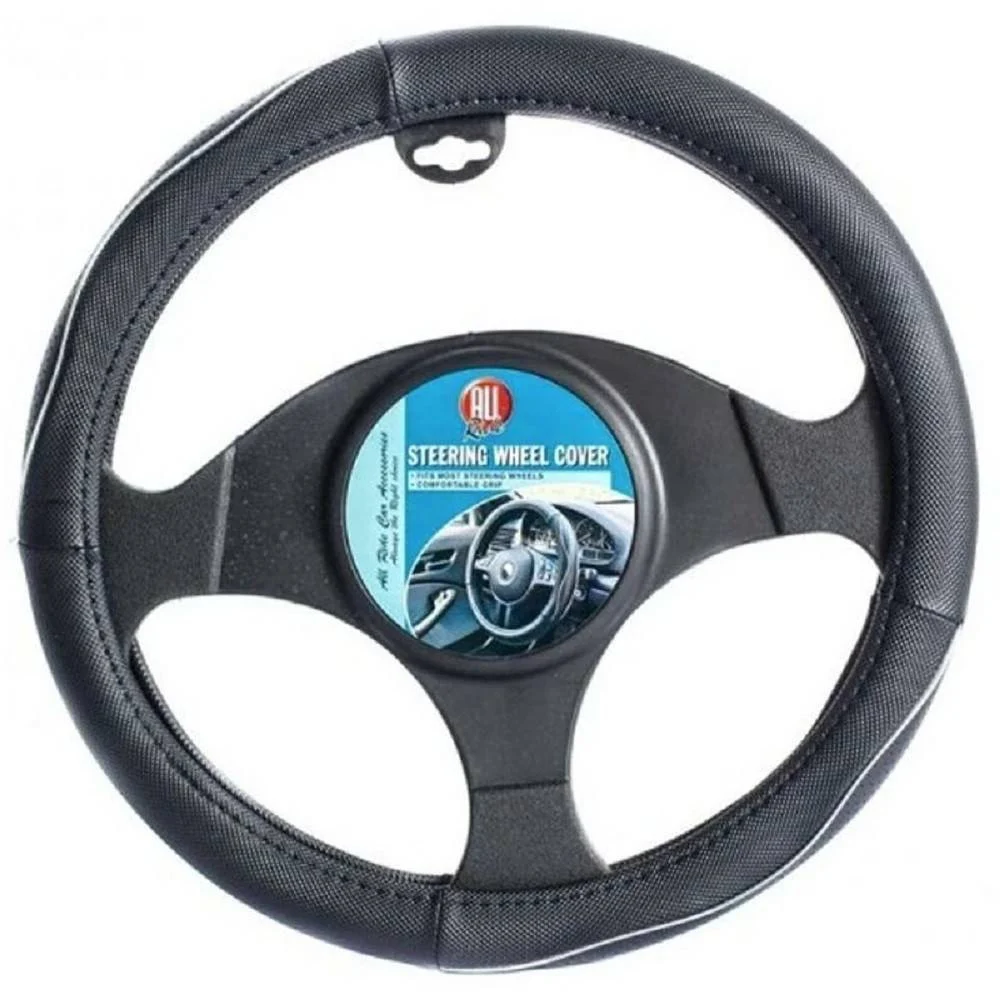 COPRIVOLANTE UNIVERSALE AUTO IN ECOPELLE COPERTURA STERZO MACCHINA CAMPER 38 CM - TrAdE Shop Traesio