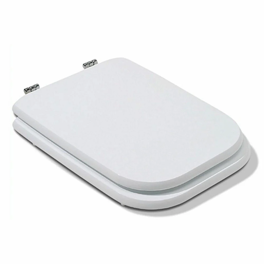 COPRIWATER COPRI WATER SEDILE WC BAGNO RETTANGOLARE CERNIERE ACCIAIO BIANC 52735 - Cleafe