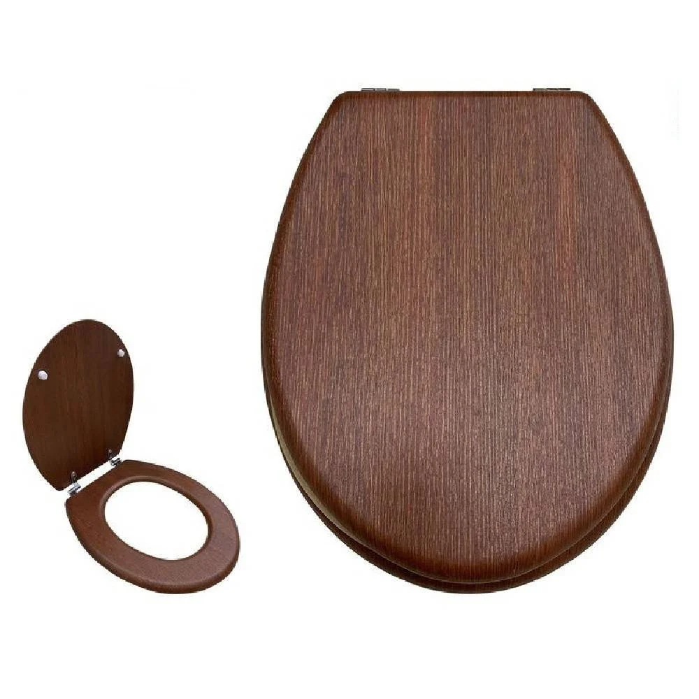 COPRIWATER COPRI WC SEDILE UNIVERSALE BAGNO LEGNO CON CERNIERE RESISTENTE 52948A - TrAdE Shop Traesio