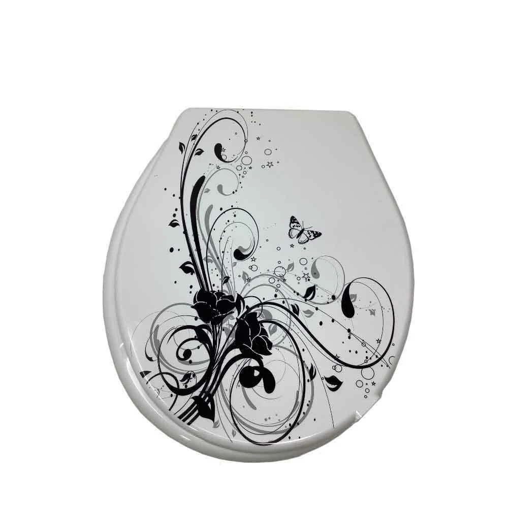 COPRIWATER IN PLASTICA RESISTENTE TAVOLETTA WC 44X36.5 CM FANTASIA FIORI - Cleafe