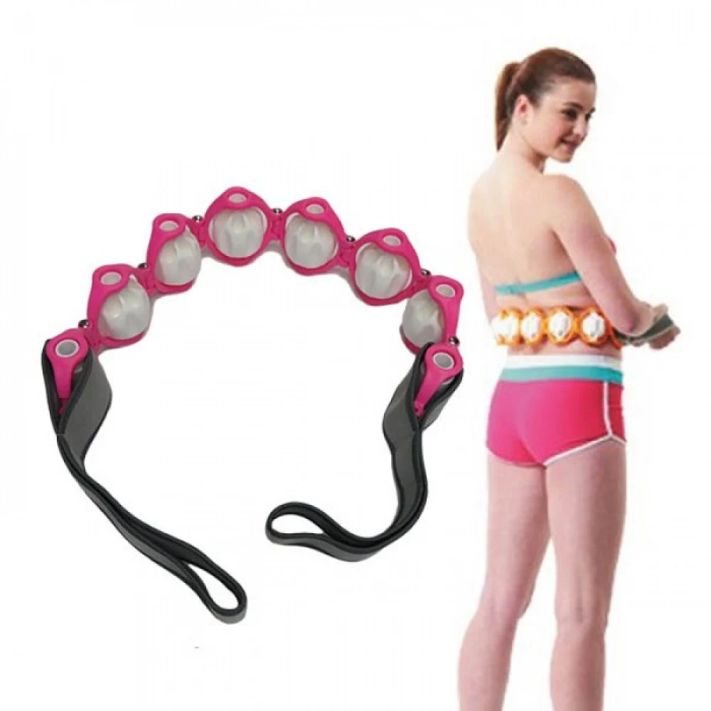 CORDA MASSAGGIANTE RULLI MANUALE ALLENAMENTO GLUTEI CELLULITE COSCE PESO RELAX - TrAdE Shop Traesio