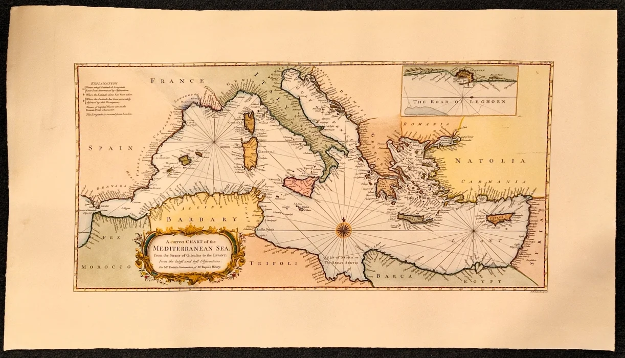 a correct chart of the mediterranean sea - Arredamento marinaresco