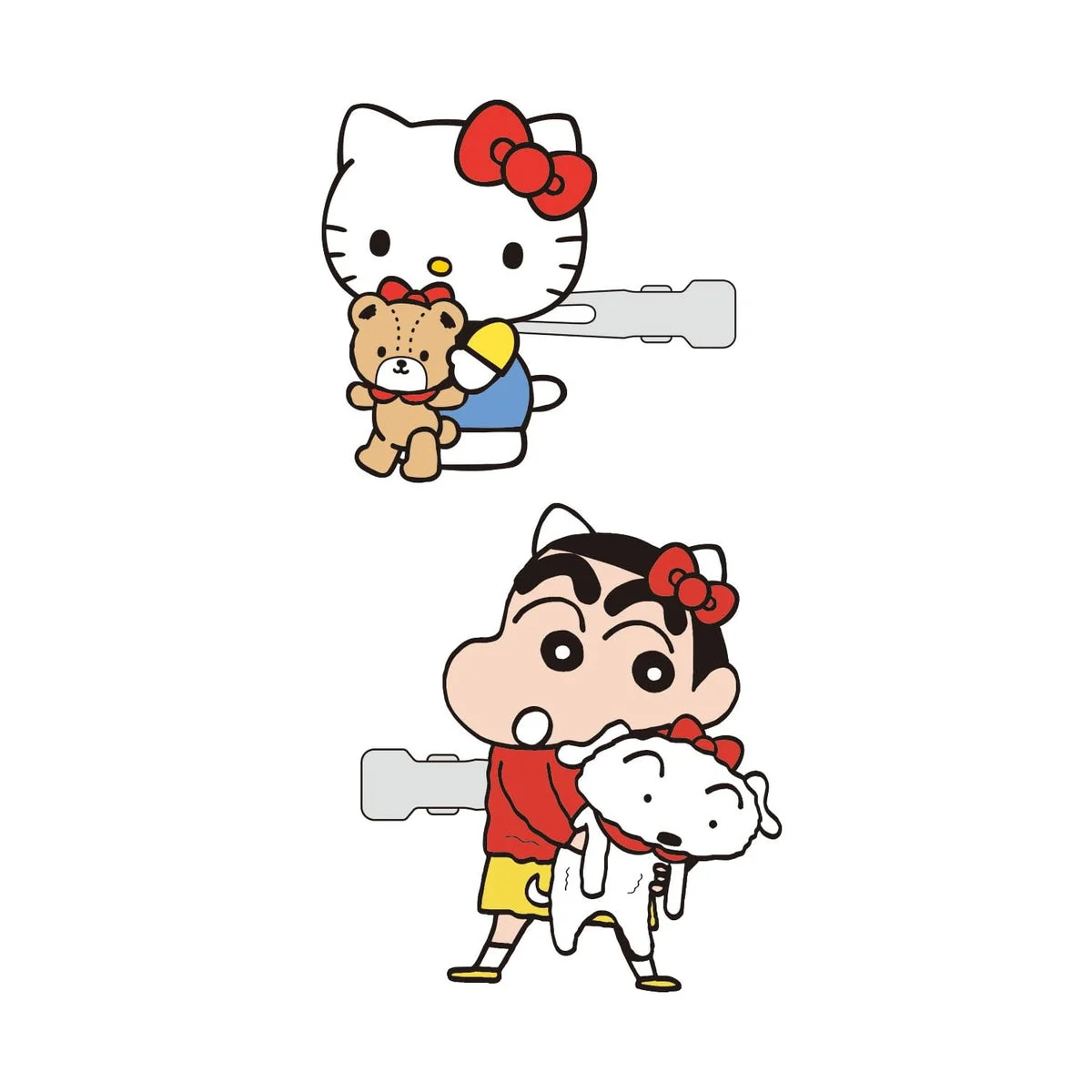 Crayon Shin-chan x Sanrio Characters Crayon Shin-chan Bangs Clip (Shin-chan/Hello Kitty) K1-HP101