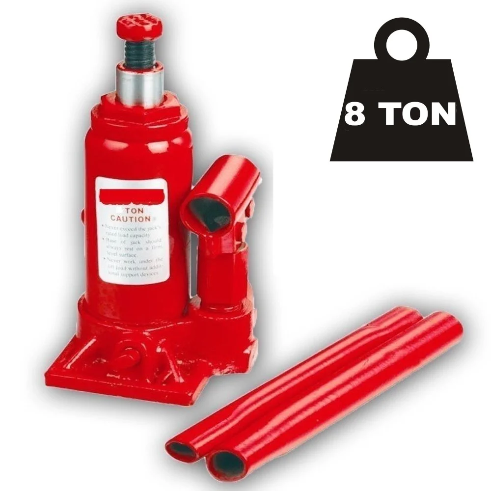 CRICK AUTO 8 TON SOLLEVATORE IDRAULICO A PRESSIONE MARTINETTO BOTTIGLIA 8000 kg - TrAdE Shop Traesio