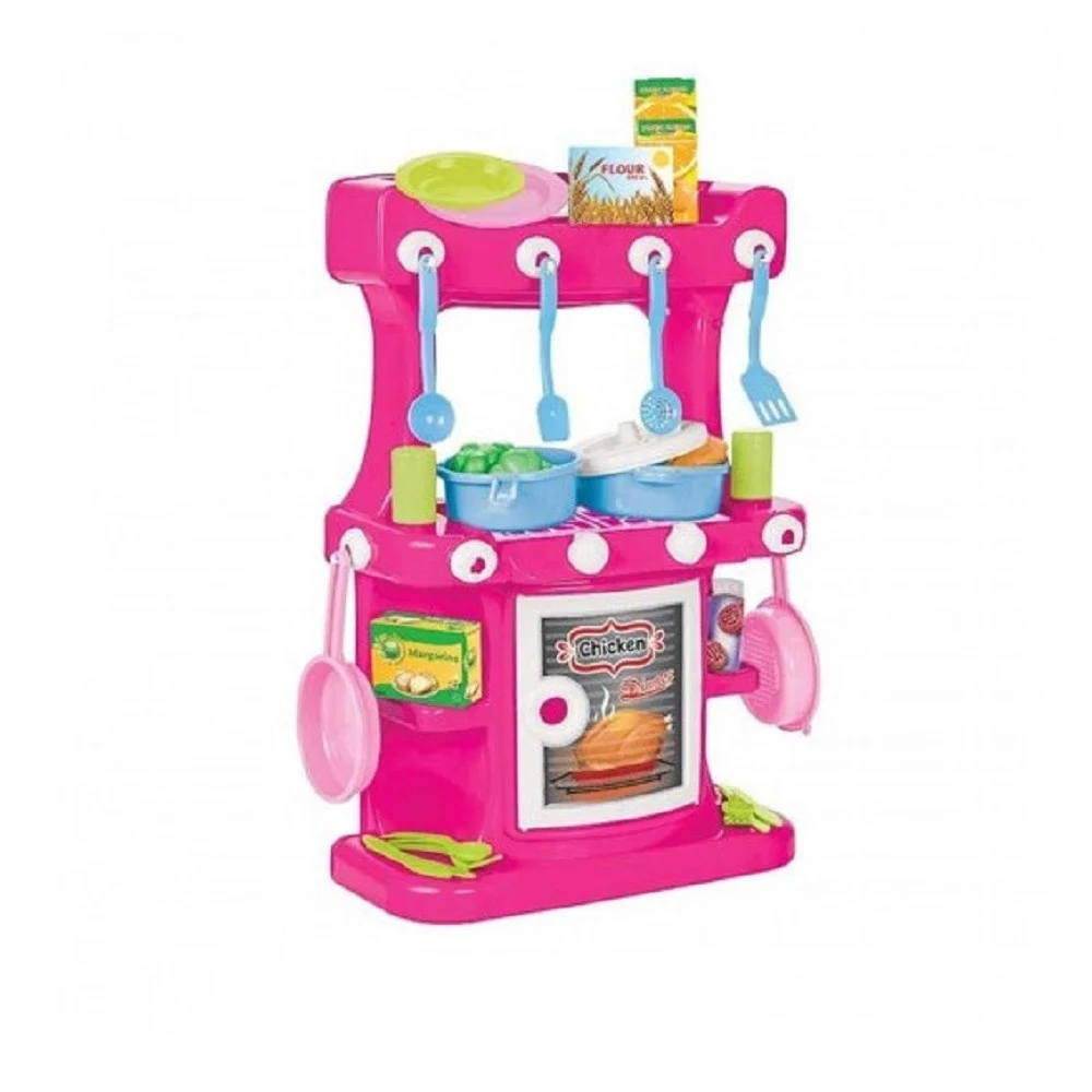 CUCINA GIOCATTOLO PER BAMBINE DESIGN MODERNO COLORATO 19 X 43 X 58 CM ACCESSORI - TrAdE Shop Traesio