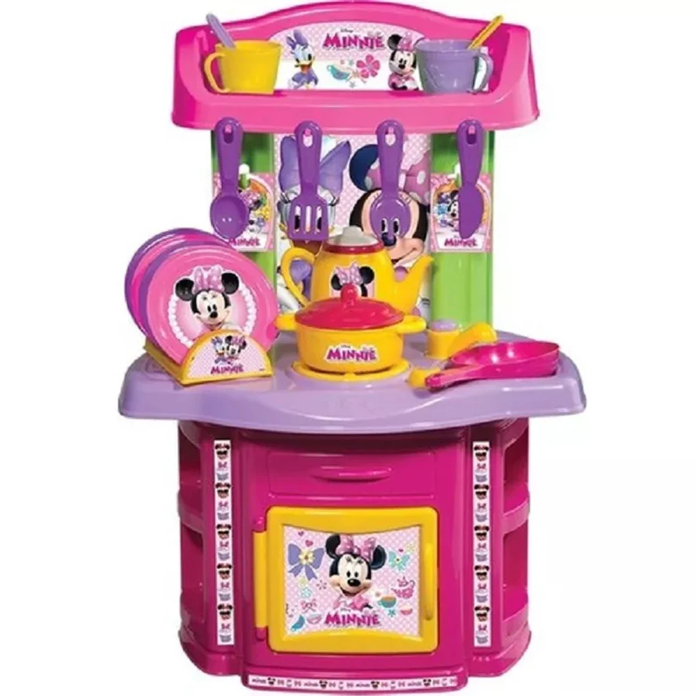 CUCINA GIOCATTOLO PER BAMBINE MINNIE CON FORNO PIANO COTTURA E 18 ACCESSORI - TrAdE Shop Traesio