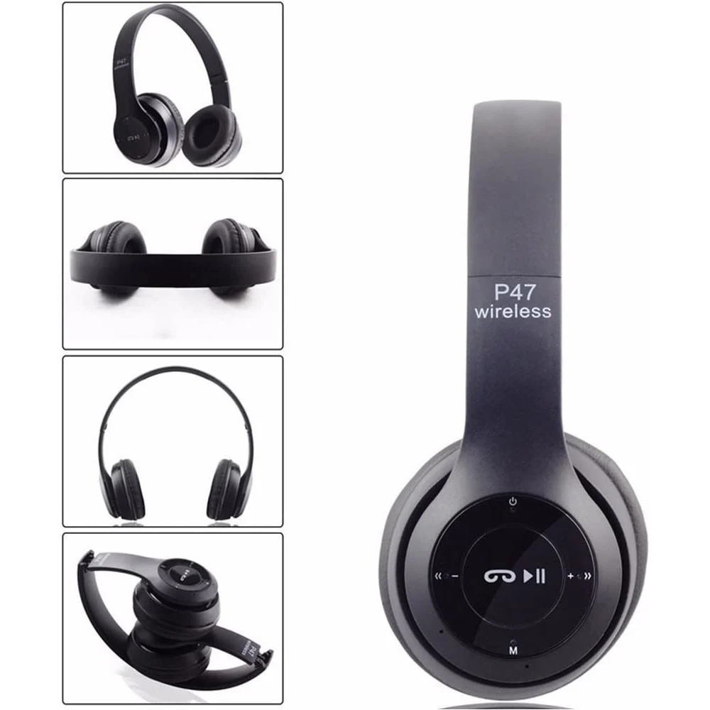 CUFFIE Q-317 SENZA FILI STEREO WIRELESS RICARICABILI USB BLUETOOTH PIEGHEVOLI