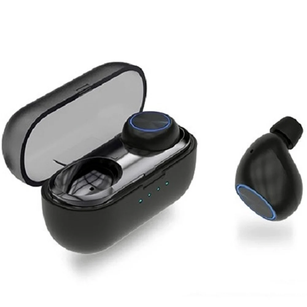 CUFFIE TB10 CON BOX RICARICA AURICOLARE BLUETOOTH WIRELESS MICROFONO IOS ANDROID - TrAdE Shop Traesio