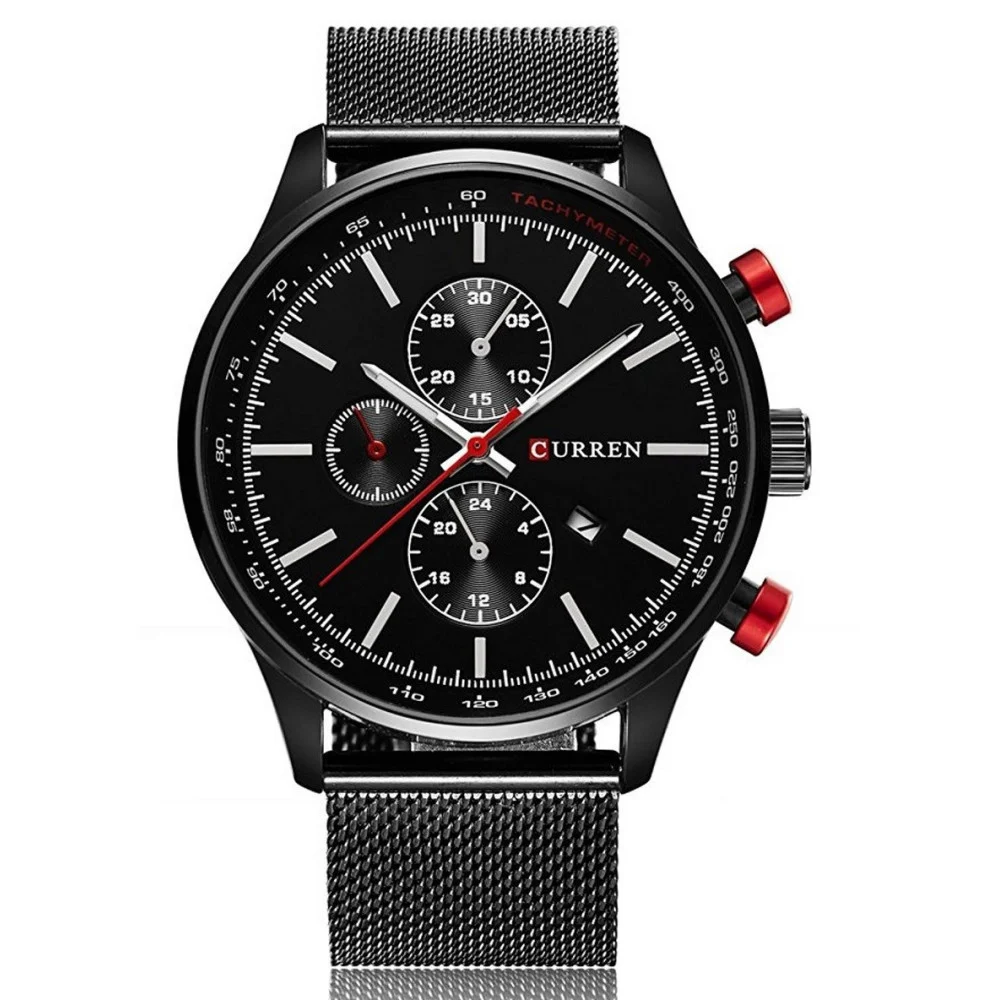 CURREN UOMO ANALOGICO OROLOGIO AL QUARZO CON CINTURINO IN LEGA WATER RESISTANT - TrAdE Shop Traesio