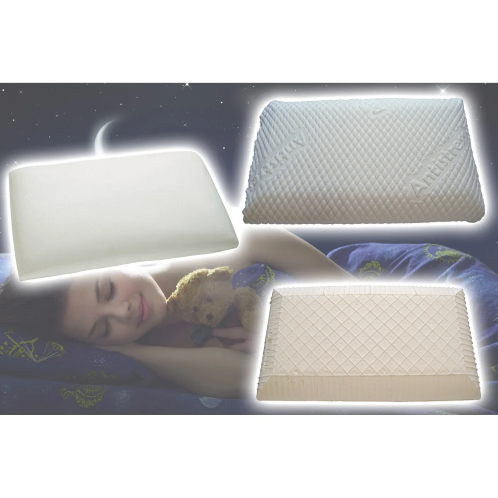 CUSCINO GUANCIALE IN MEMORY FOAM ORTOPEDICO RELAX ANATOMICO X 72 X 43 X 15 CM - TrAdE Shop Traesio