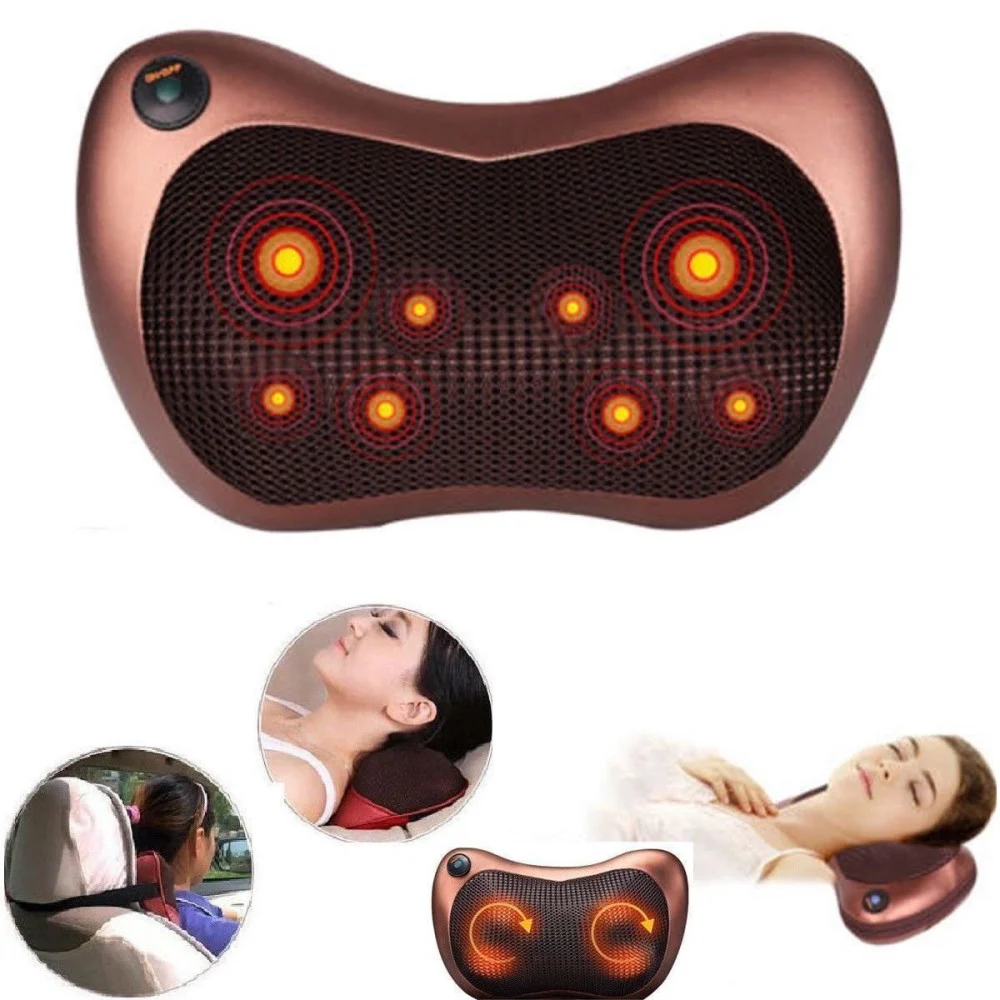 CUSCINO MASSAGGIANTE MASSAGGIATORE CASA AUTO MASSAGGIO SHIATSU SCHIENA COLLO - TrAdE Shop Traesio