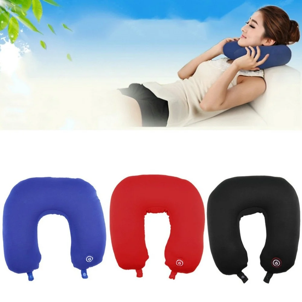 CUSCINO VIBRANTE MASSAGGIANTE CERVICALE MASSAGGIO VIAGGIO ANTISTRESS RELAX - TrAdE Shop Traesio