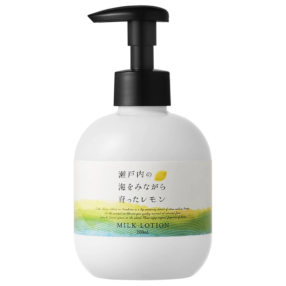 Daily Aroma Setouchi Lemon Milk Lotion 200mL | Citrus Body Care Gift