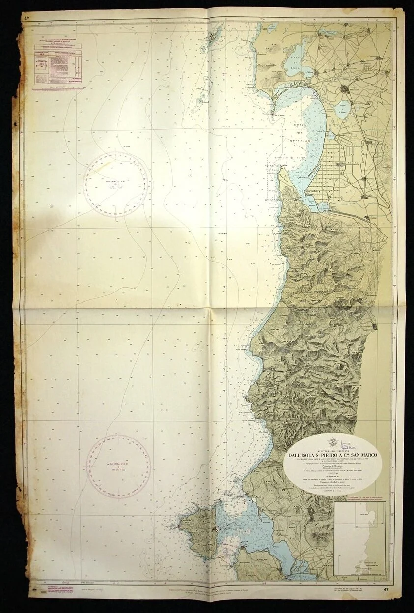 dall’isola s. pietro a c.° san marco n. 47 (1979) - Carte nautiche, da pesca…