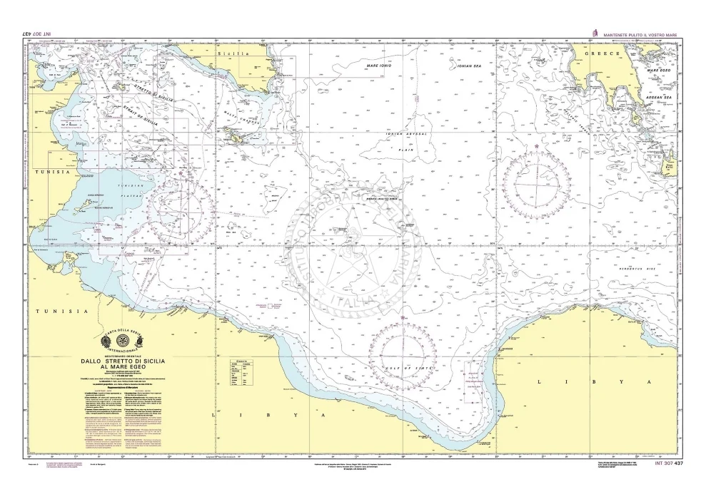 dallo stretto di sicilia al mare egeo n. 437 (2006) - Carte nautiche, da pesca…