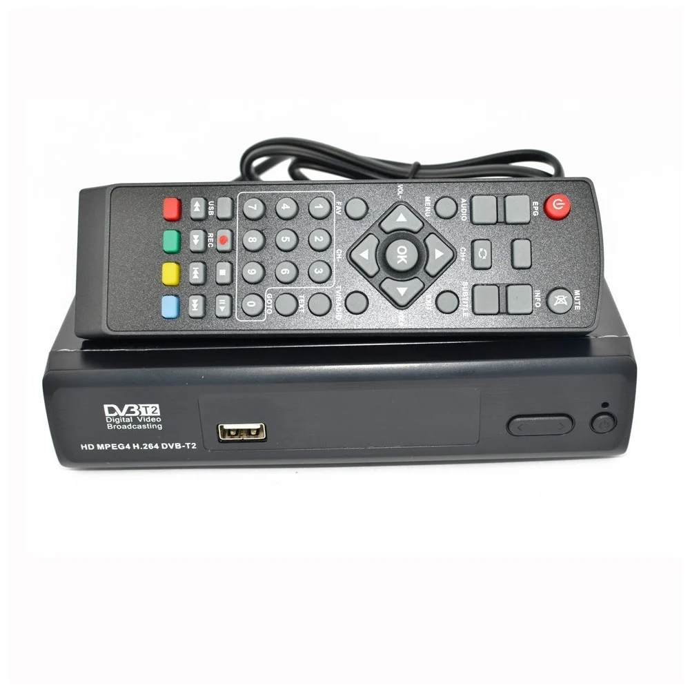 DECODER RICEVITORE DIGITALE TERRESTRE HDMI 1080P 3D TV DVB-T2 USB TELECOMANDO