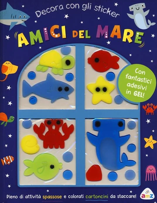 amici del mare – decora con gli sticker - Libri e DVD