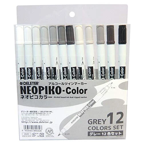 Deleter Neopico Set di 12 Colori Grigio