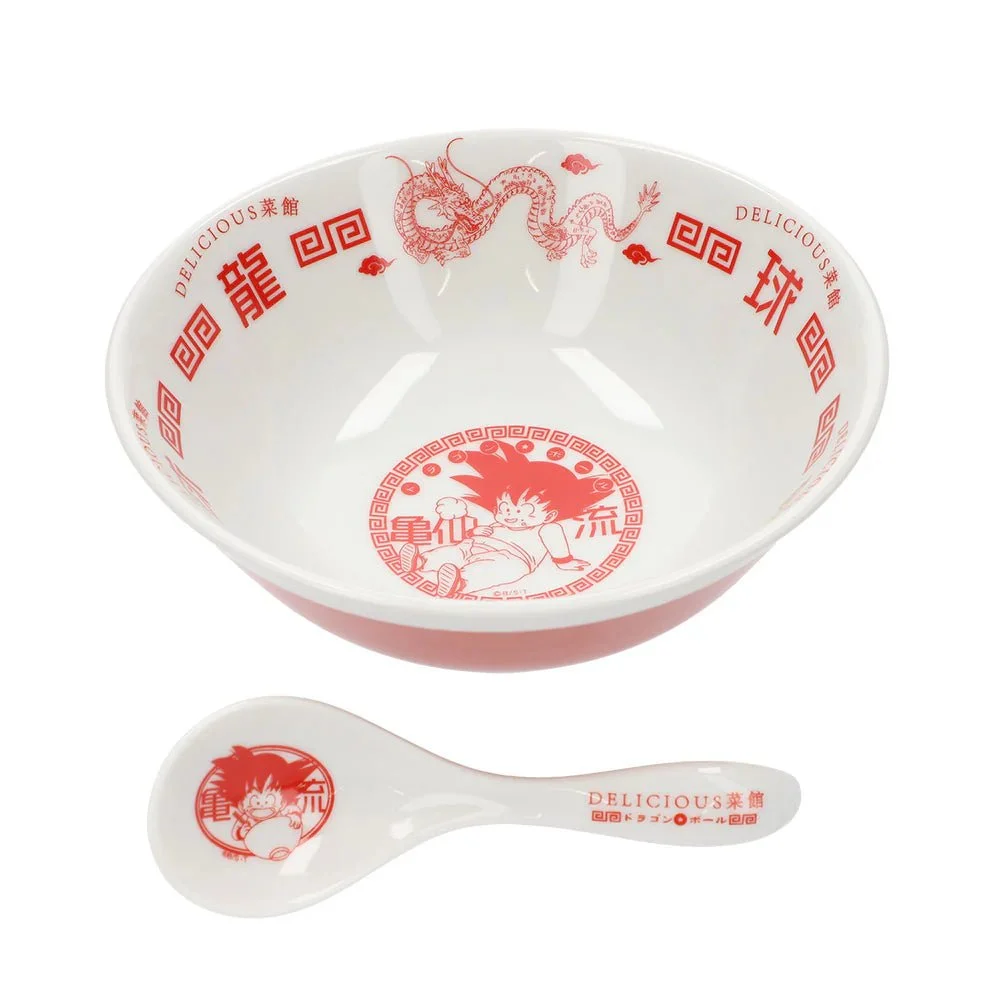 Dragon Ball set ciotola e cucchiaio per ramen Delicious Saikan Goku
