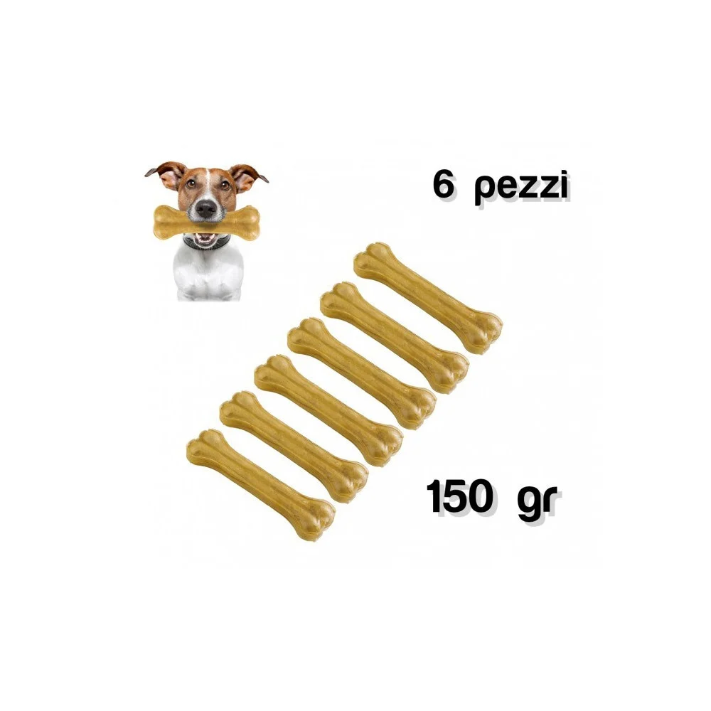 Delizioso snack 6 pz cani di piccola/media taglia a forma di osso antistress - TrAdE Shop Traesio