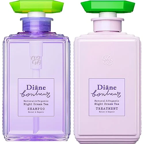 Diane Shampoo & Treatment Set Night Dream Tea Fragrance Moist & Repair 500ml