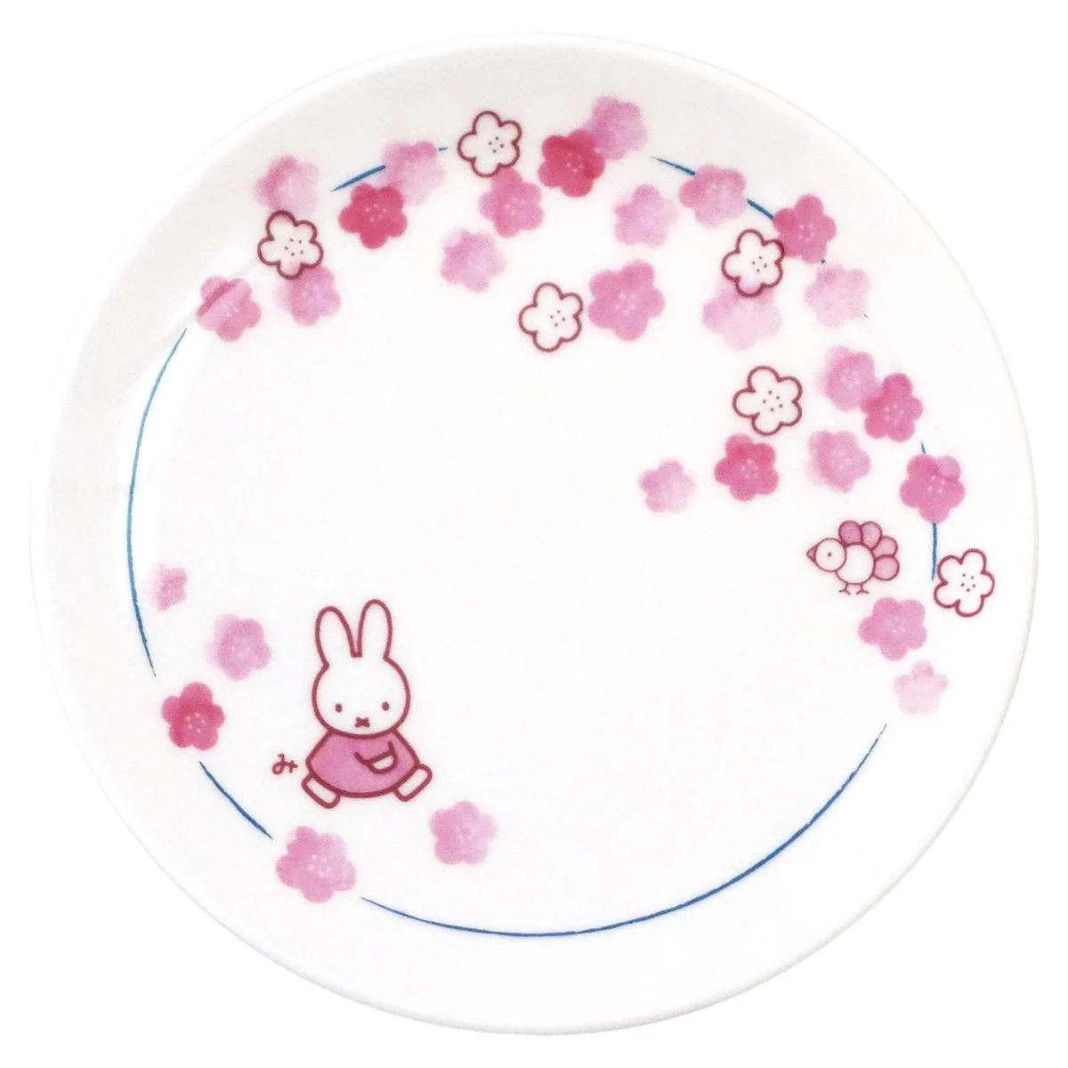 Dick Bruna Piatto Miffy Medio 17cm Design Floreale Giapponese 418112
