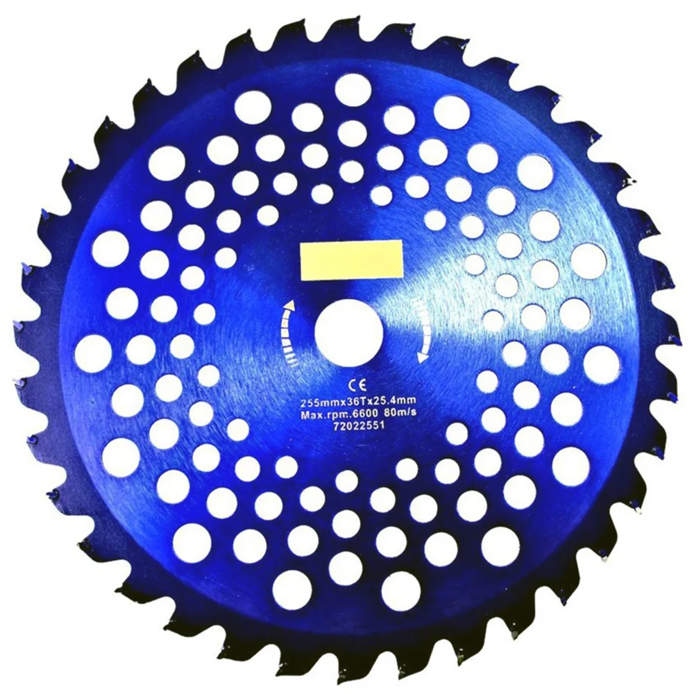 DISCO DECESPUGLIATORE LAMA ACCIAIO PER LEGNO 255MM x 36T CON FORI RAFFREDDAMENTO - Trade_Ox