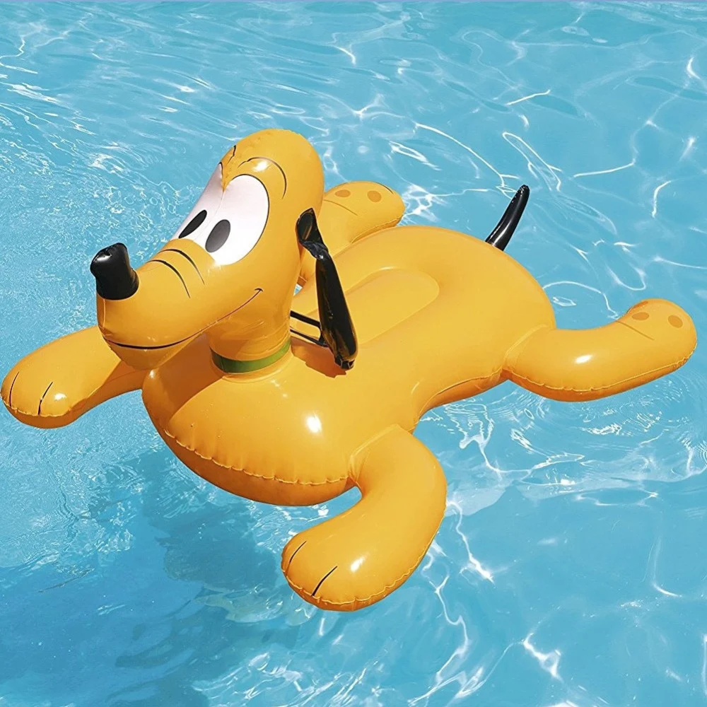 DISNEY PLUTO CAVALCABILE GIOCO GONFIABILE BAMBINI 117 X 107 CM MARE PISCINA - TrAdE Shop Traesio