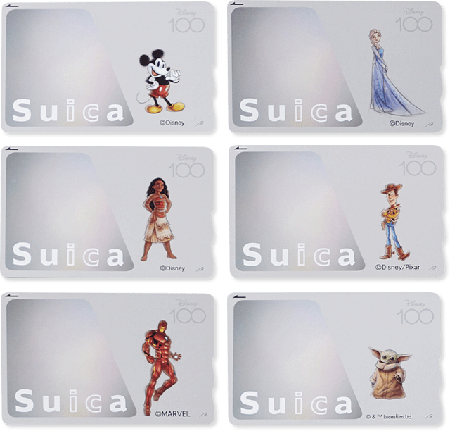 Disney100 Commemorative JAPAN Suica (set of 6 cards and acrylic frame) Limited 1500 - JR