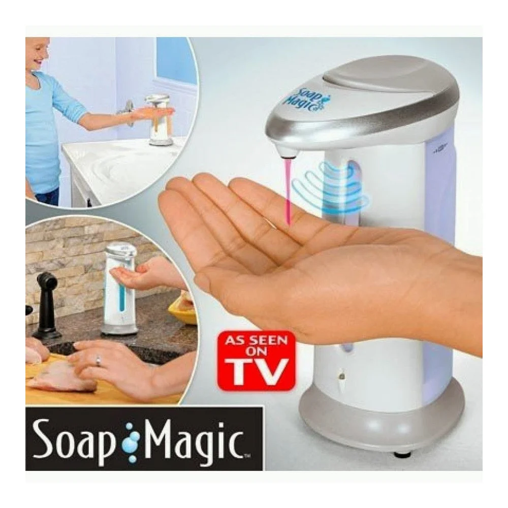 DISPENSER EROGATORE DOSATORE SAPONE AUTOMATICO INFRAROSSI CON FOTOCELLULA - TrAdE Shop Traesio