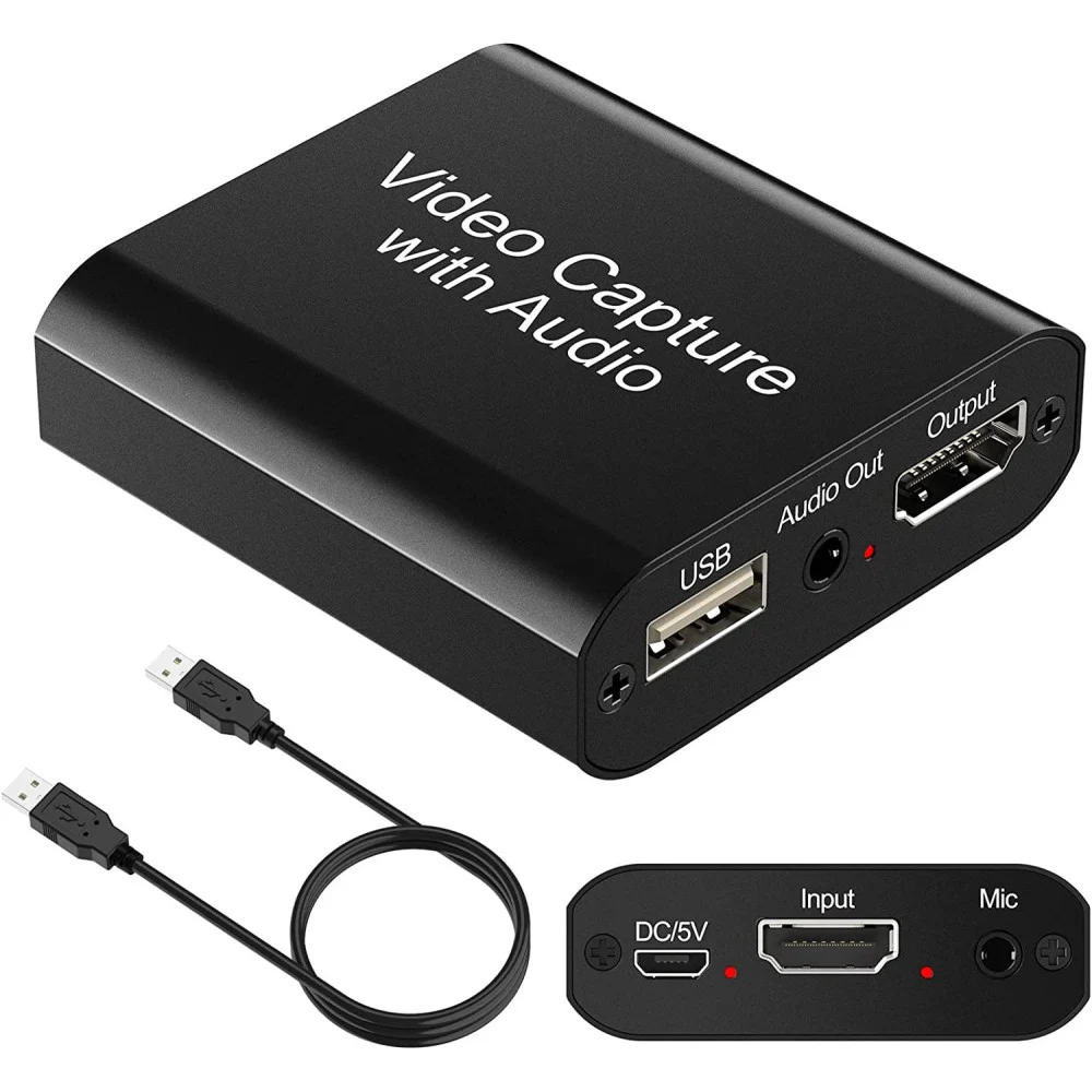 DISPOSITIVO ACQUISIZIONE VIDEO AUDIO REGISTRATORE Q-HD485 HDTV 4K USB COMPUTER