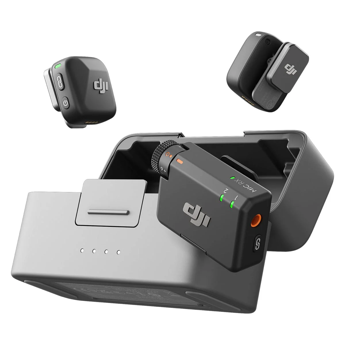 DJI Mic Mini Microfono Wireless 2 TX 1 RX Audio di Alta Qualità Nero