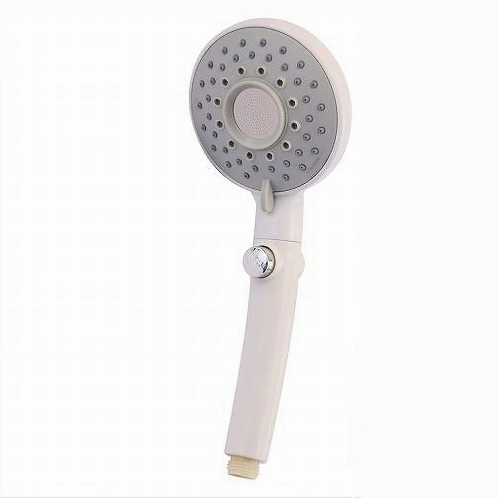 DOCCETTA SOFFIONE DOCCIA MULTIGETTO CON PULSANTE ROTONDO MODERNO 10.5X27CM 79702 - Cleafe
