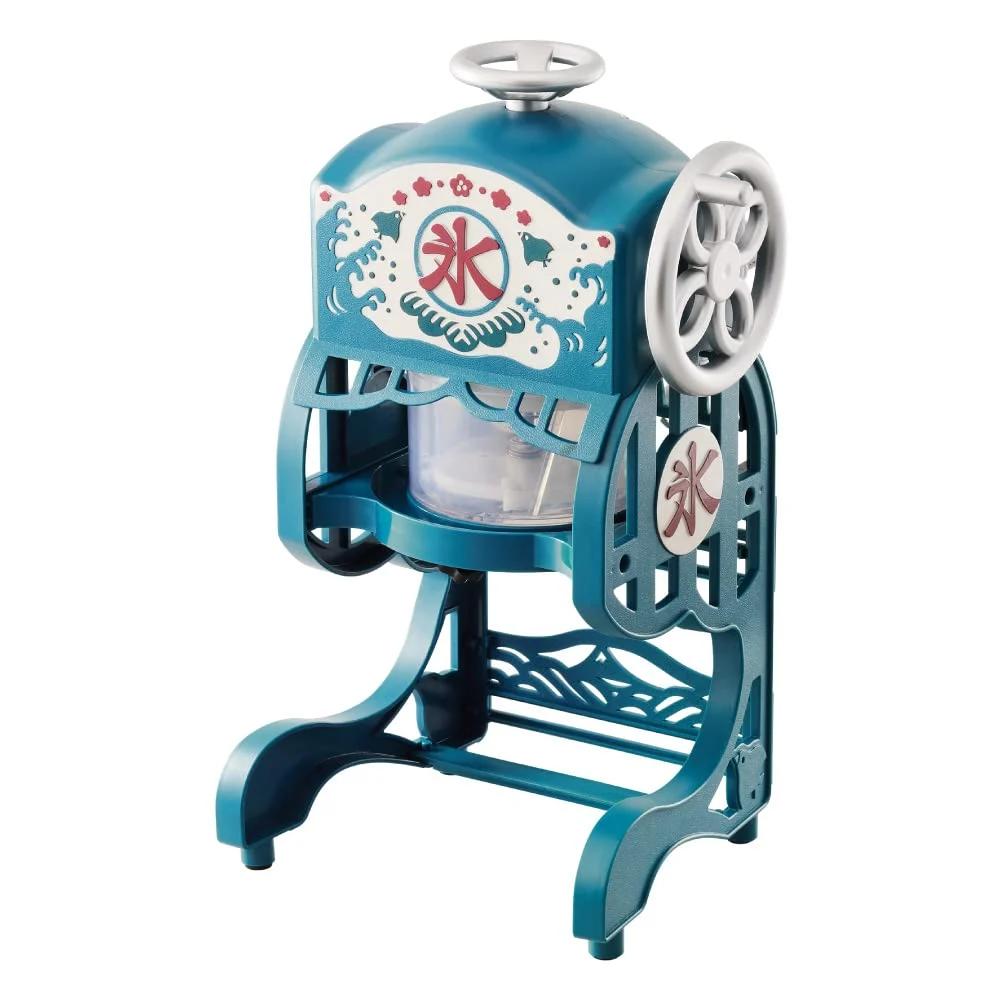 DOSHISHA Macchina Elettrica per Ghiaccio Tritato con 2 Bicchieri DCSP-20 Blu