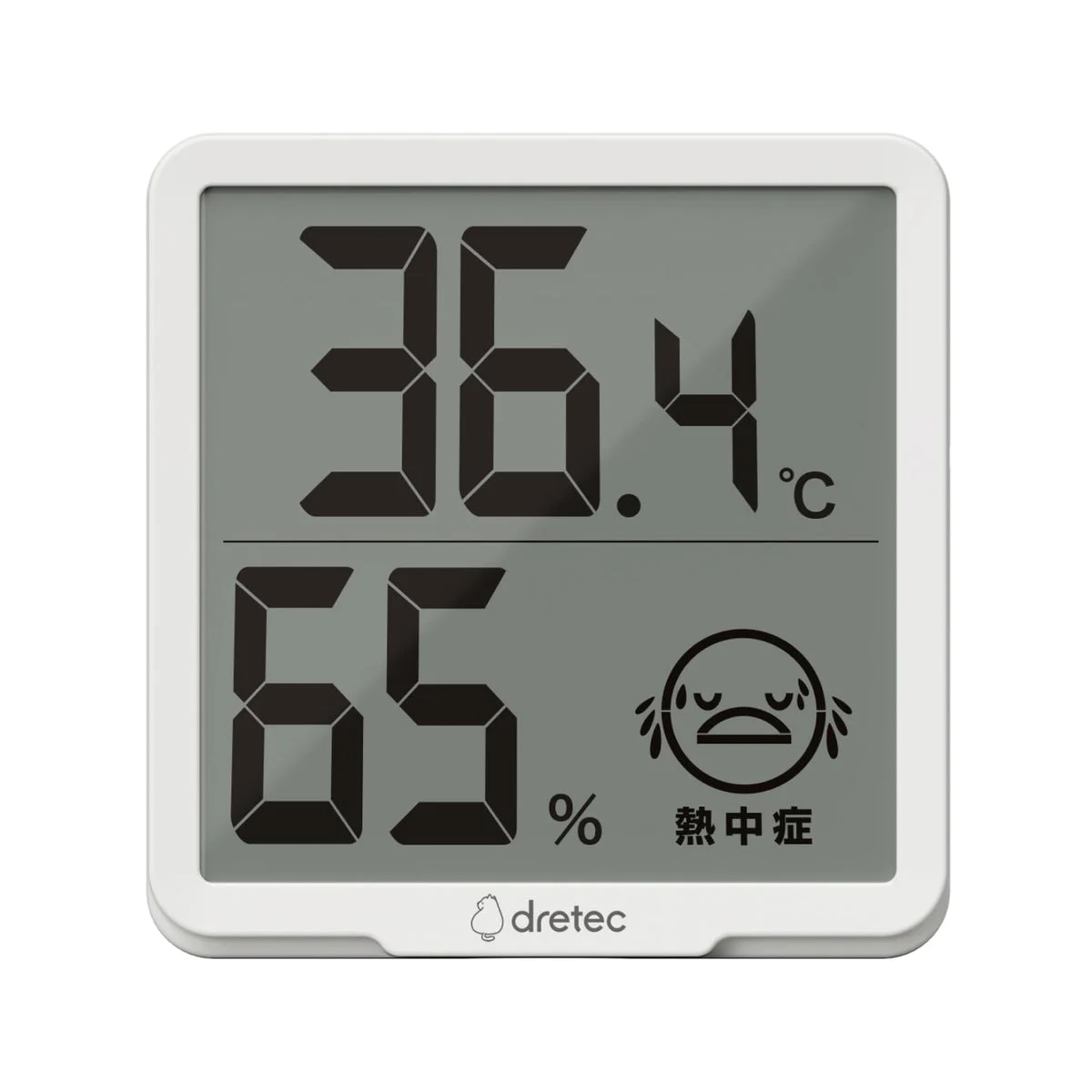 dretec Termoigrometro digitale 7cm avvisi caldo e influenza Ritemo bianco - WAFUU JAPAN
