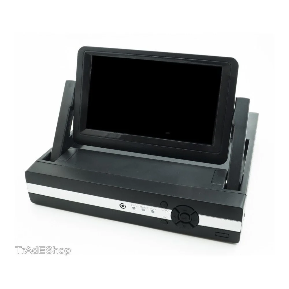 DVR NVR COMBO VIDEOSORVEGLIANZA 4 CH CANALI SCHERMO LCD 7 POLLICI H264 - TrAdE Shop Traesio