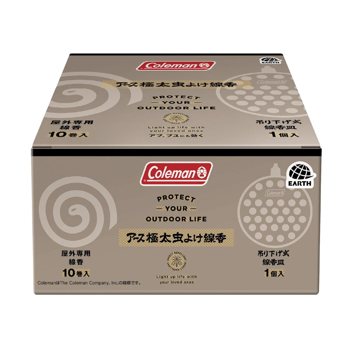 Earth Coleman Incienso Repelente de Mosquitos 10 Espirales Exterior Marrón