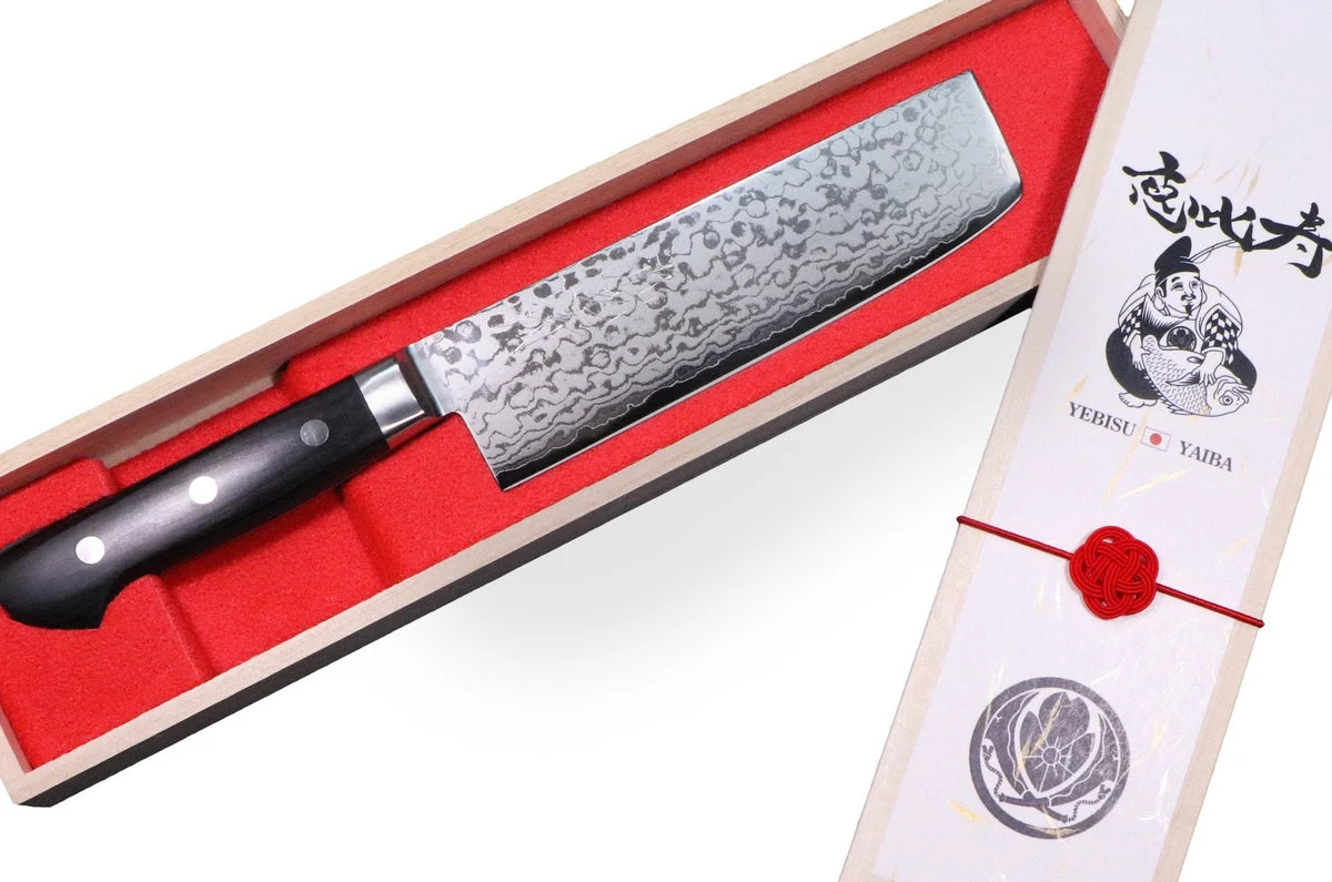 EBISU YAIBA Nami Knife 160mm VG-10 Damascus Made in Japan