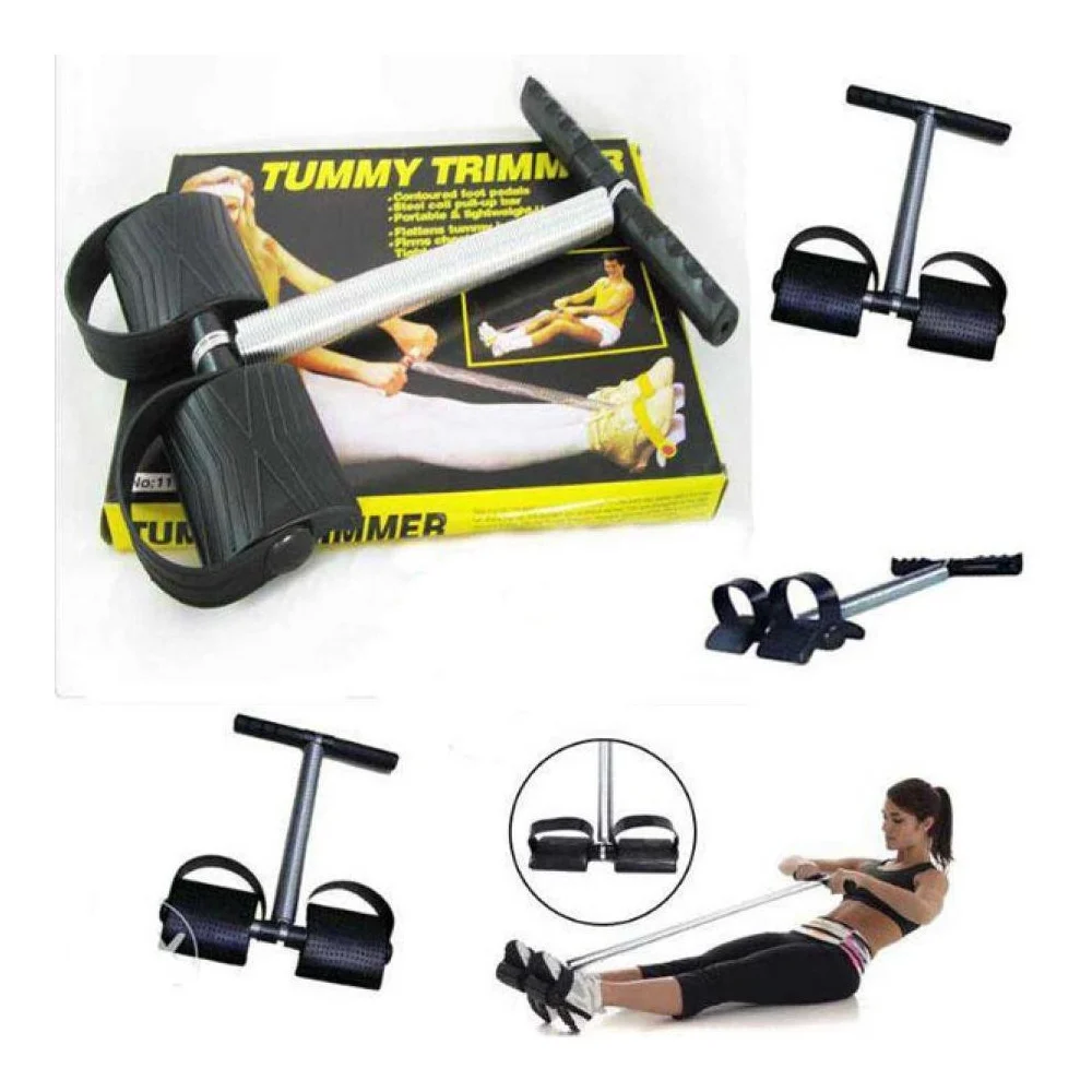 ELASTICO CON PEDALI TUMMY TRIMMER ALLENAMENTO MUSCOLI ADDOMINALI GAMBE BRACCIA - TrAdE Shop Traesio
