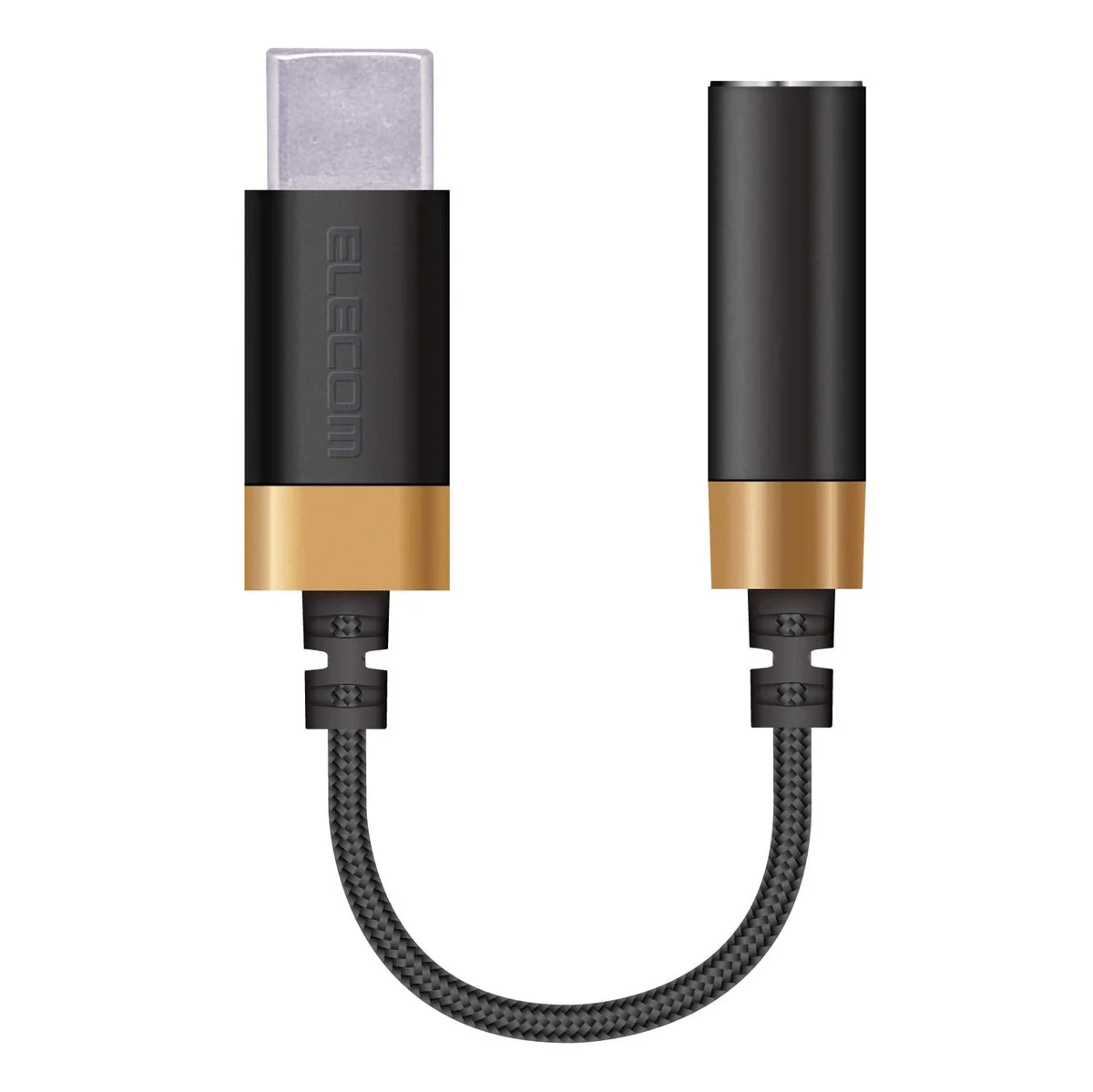 ELECOM Cable Adaptador Tipo C a Jack 3.5mm 4 Polos Alta Resolución Negro