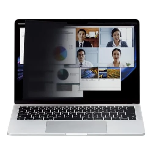 ELECOM LCD Protection Filter Anti-Peek Magnetic Antibacterial 13.3inch EF-PFMK133W10