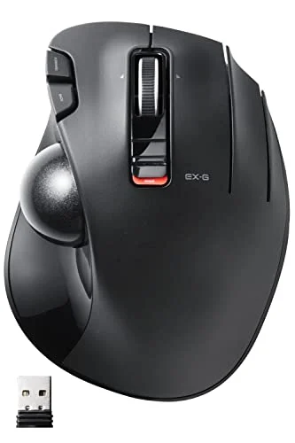 Elecom Mouse Wireless Trackball 6 Buttons M-XT3DRBK Black