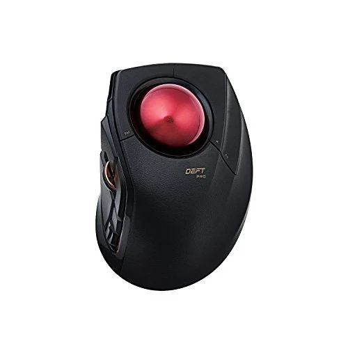 ELECOM Wired Wireless Trackball Mouse Bluetooth M-dpt1mrxbk 8button