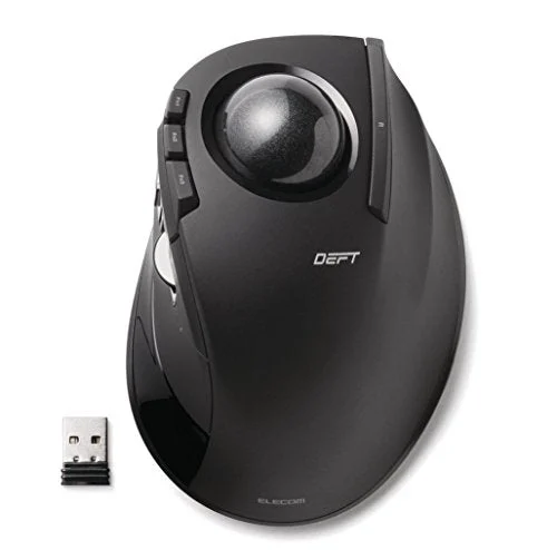 Elecom Mouse Trackball Wireless 8 Buttons M-DT2DRBK Black